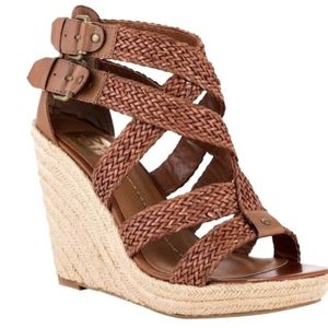 Talor espadrille wedge in Cognac